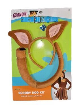 Scooby-Doo Halloween Costume Accessory Kit Spirit Halloween. Ears Tail & Collar